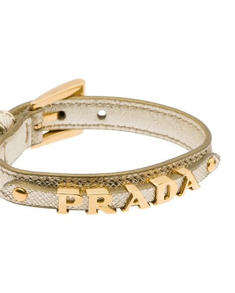 Prada Saffiano Leather Bracelet 